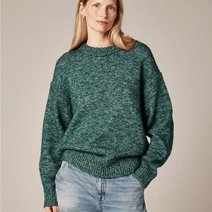JCrew Relaxed Crewneck Pullover Sweater, Midnight Foliage, Size S, NWT